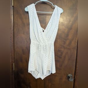 White Eyelet Romper